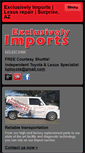Mobile Screenshot of exclusivelyimportsautorepair.com